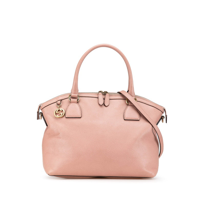 Gucci Interlocking 2Way Bag Leather Travel Bag Bag 2