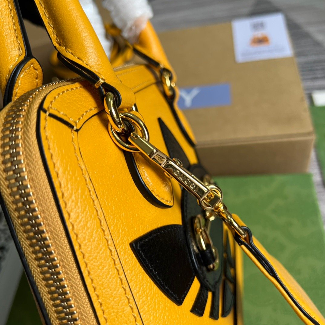 gg x Adidas Horsebit Yellow Mini Bag