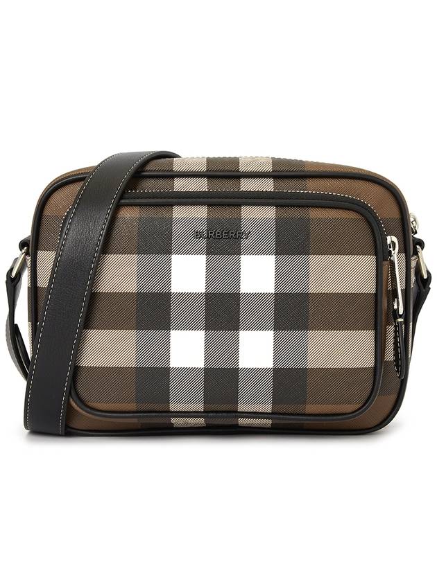 Burberry Luxury Men Check Messenger Cross Bag Brown Logo Messenger Bag