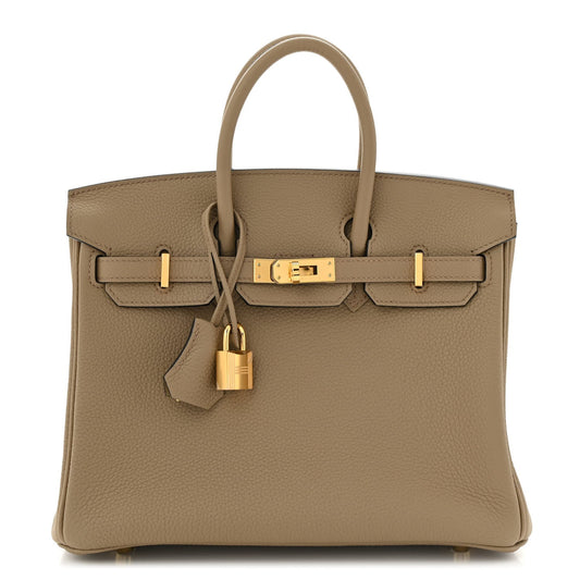 Hermes Togo Birkin Marfa Handbag Beige Travel Bag