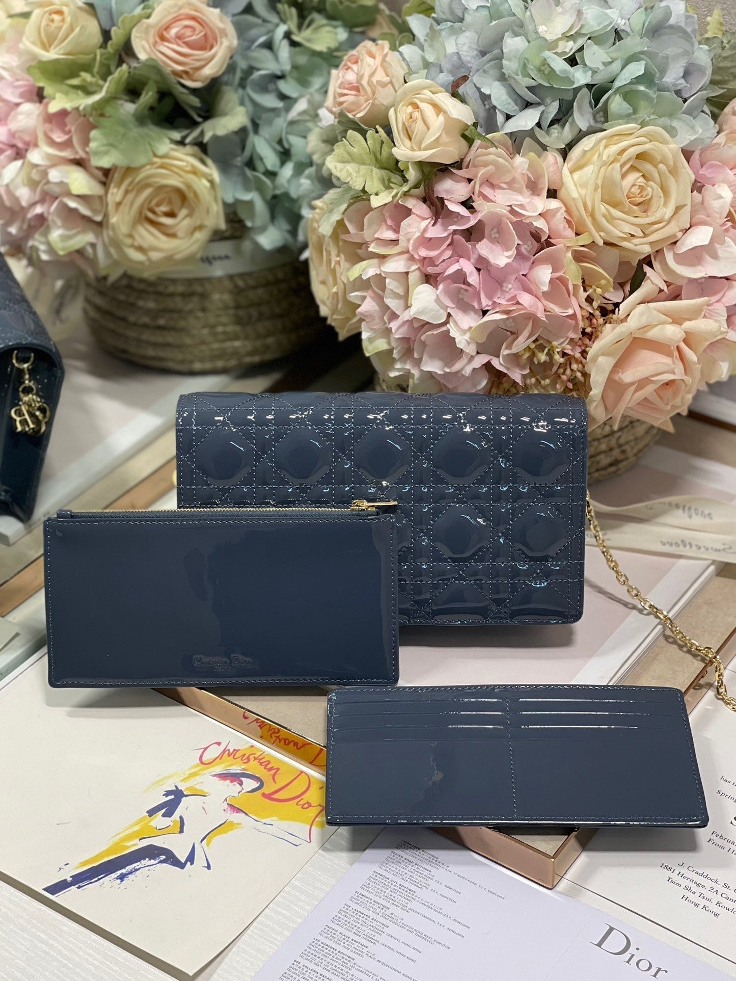 Lady Pouch Midnight Cd Blue Travel Bag