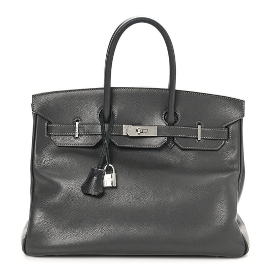 Hermes Epsom Birkin Ardoise Handbag Travel Bag