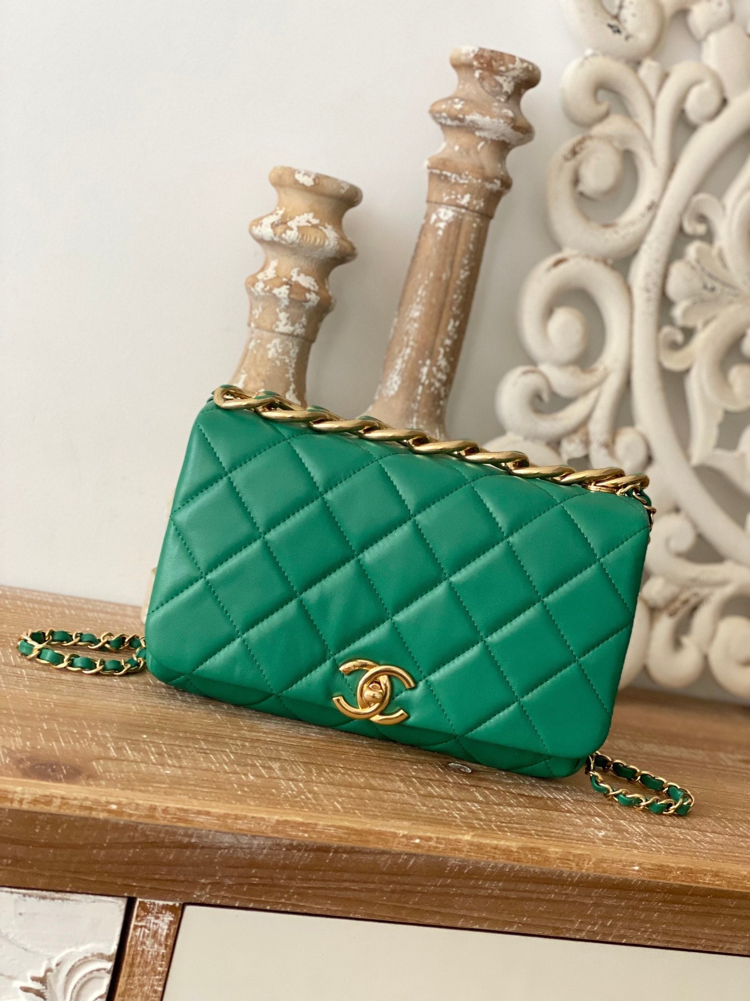 Chllarge Top Qualityap Bag For Women Green Travel Bag