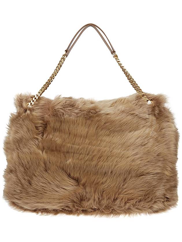 YSL Saint Laurent Luxury Trending Niki Oversized Shearling Shoulder Bag Rouan