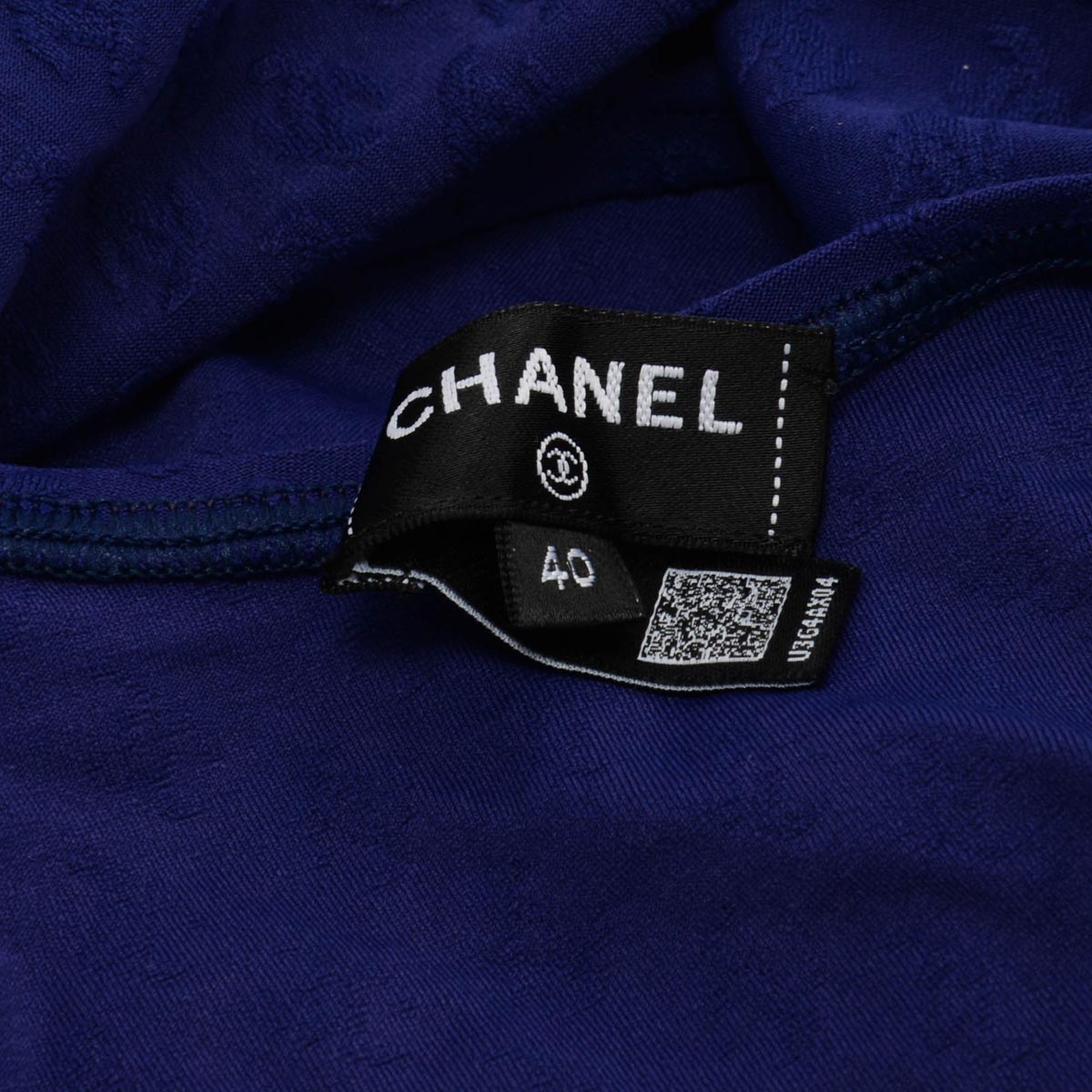 Chanel Dark Blue CC Jacquard One Piece Swimsuit Bodysuit FR 40 Accessory