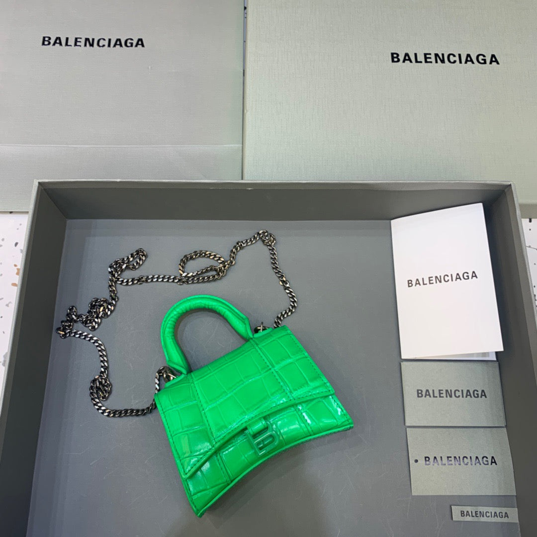 Top Quality Hourglass Handbag With In For Green Mini Travel Bag