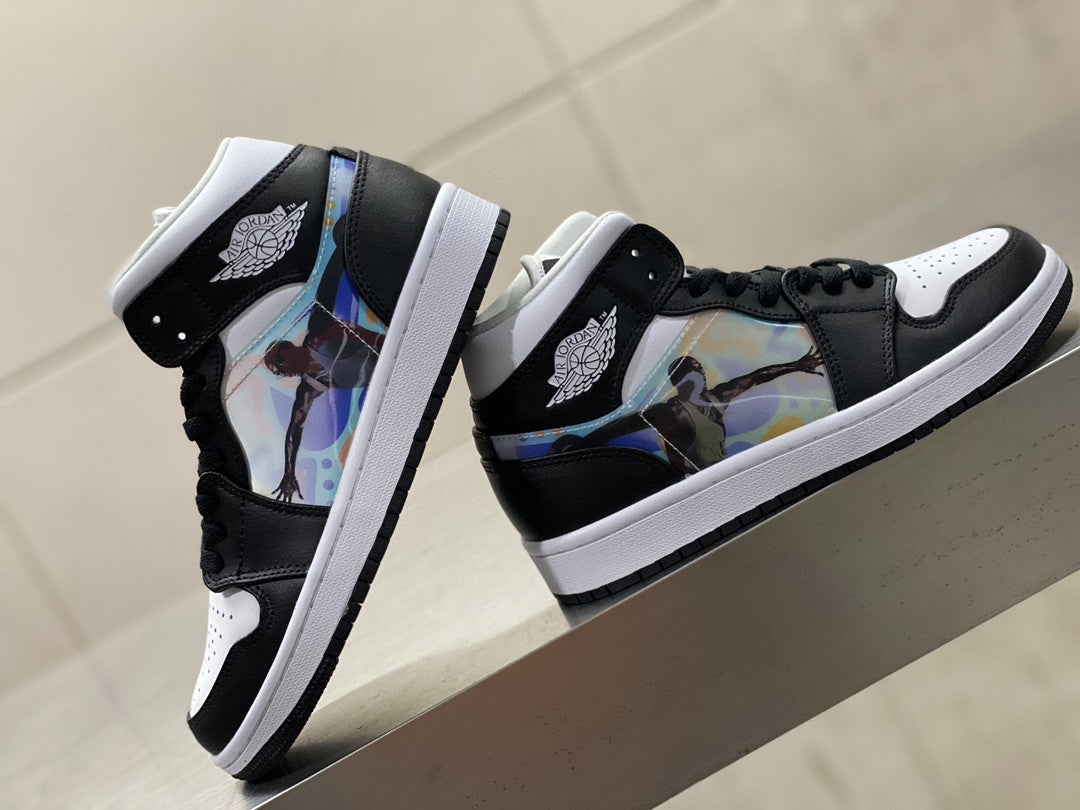 Jordan Mid Wmns & Hologram& Black Travel Bag