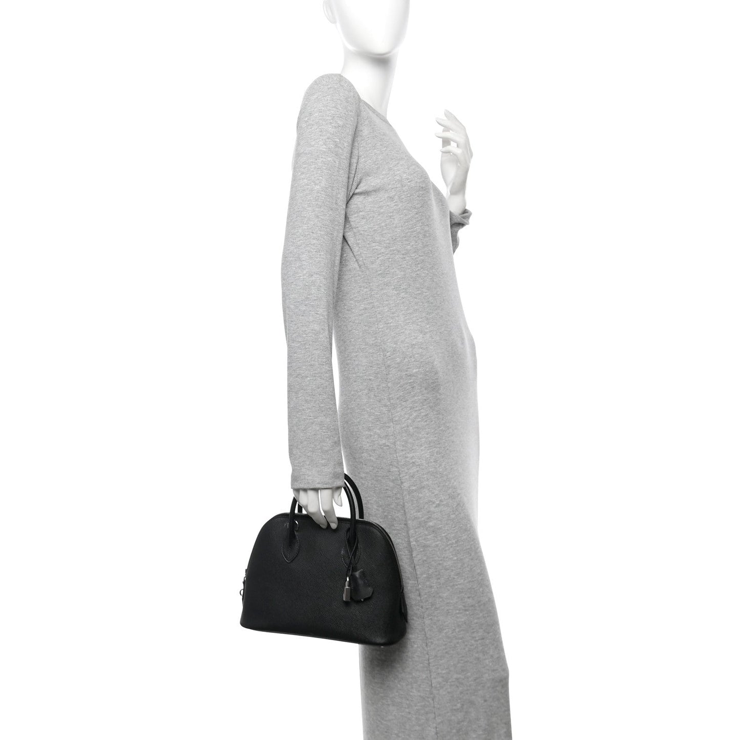 Hermes Epsom Bolide Handbag Black Travel Bag