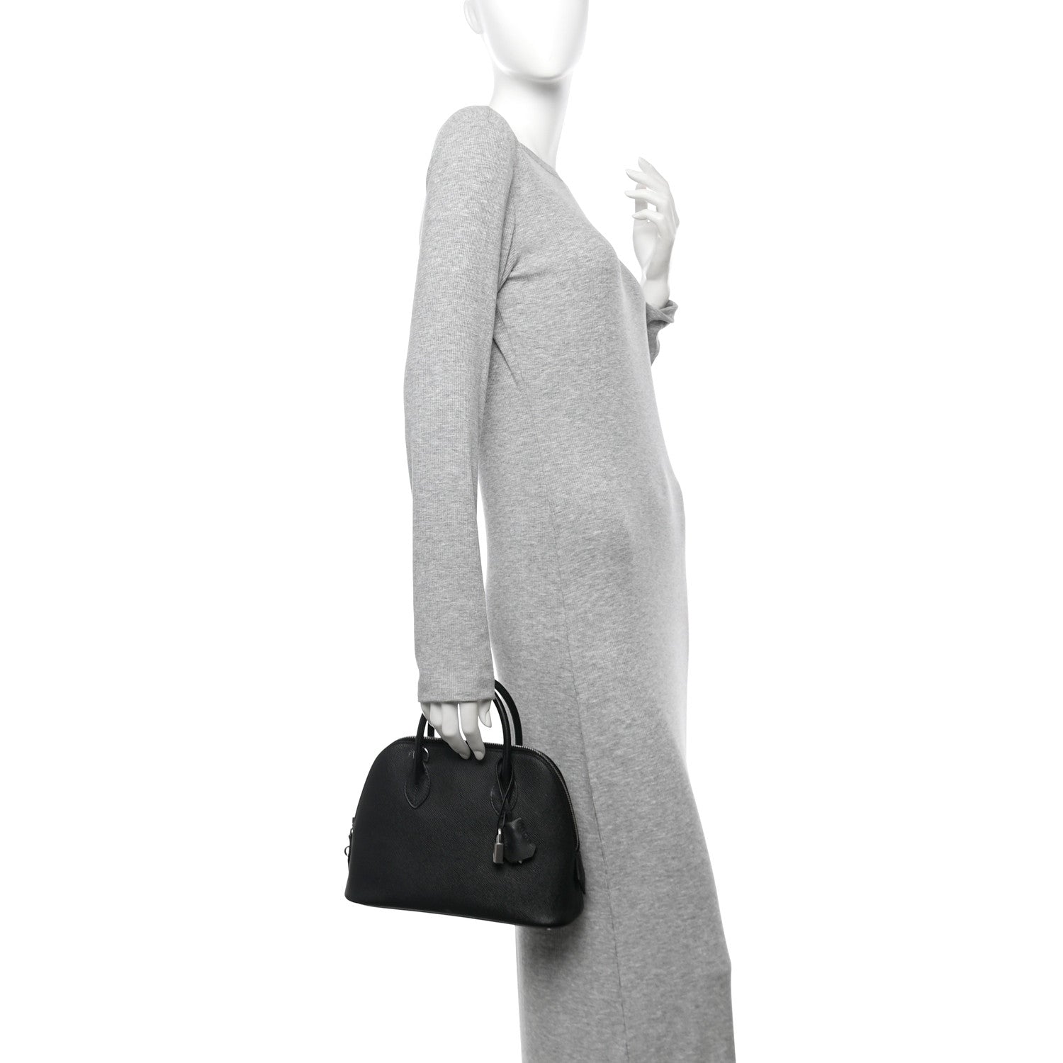 Hermes Epsom Bolide Handbag Black Travel Bag