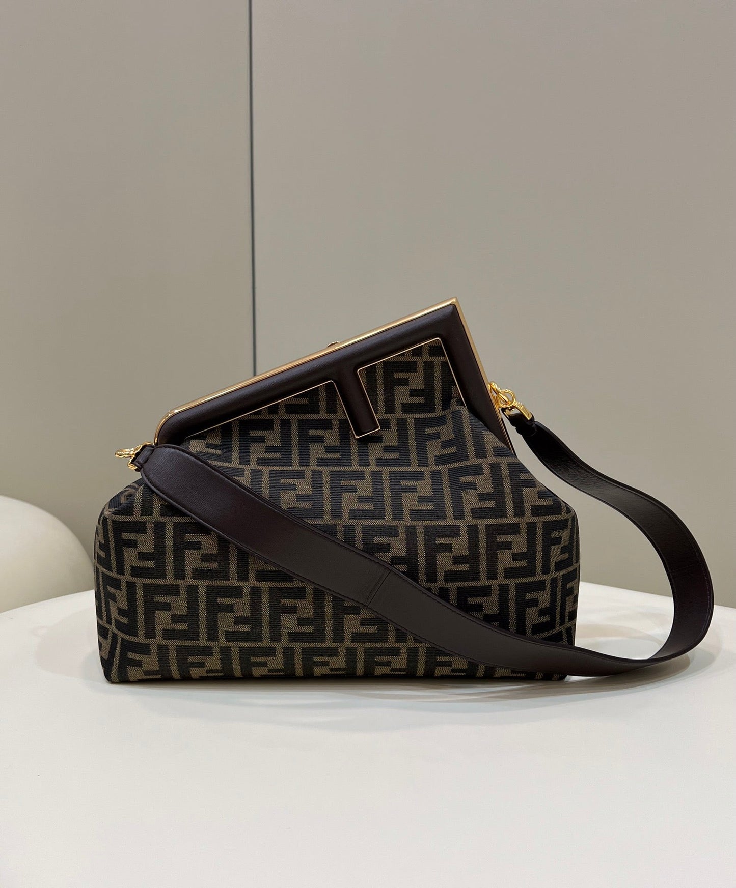 Fi First For Women Handbags Shoulder And Canvas Brown Crossbody Bag