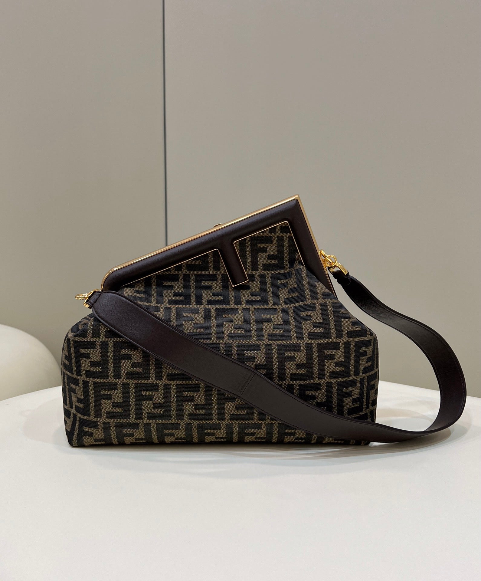 Fi First For Women Handbags Shoulder And Canvas Brown Crossbody Bag