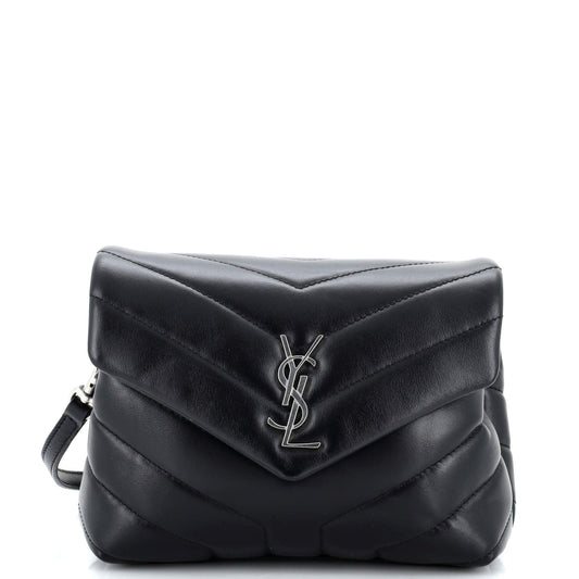 YSL Saint Laurent Saint Laurent Trending Loulou Shoulder Bag Chevron Leather Matelasse Leather Toy