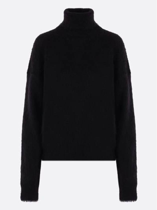 YSL Saint Laurent Saint Laurent Trending Women Mohair Blend Turtleneck Black Travel Bag