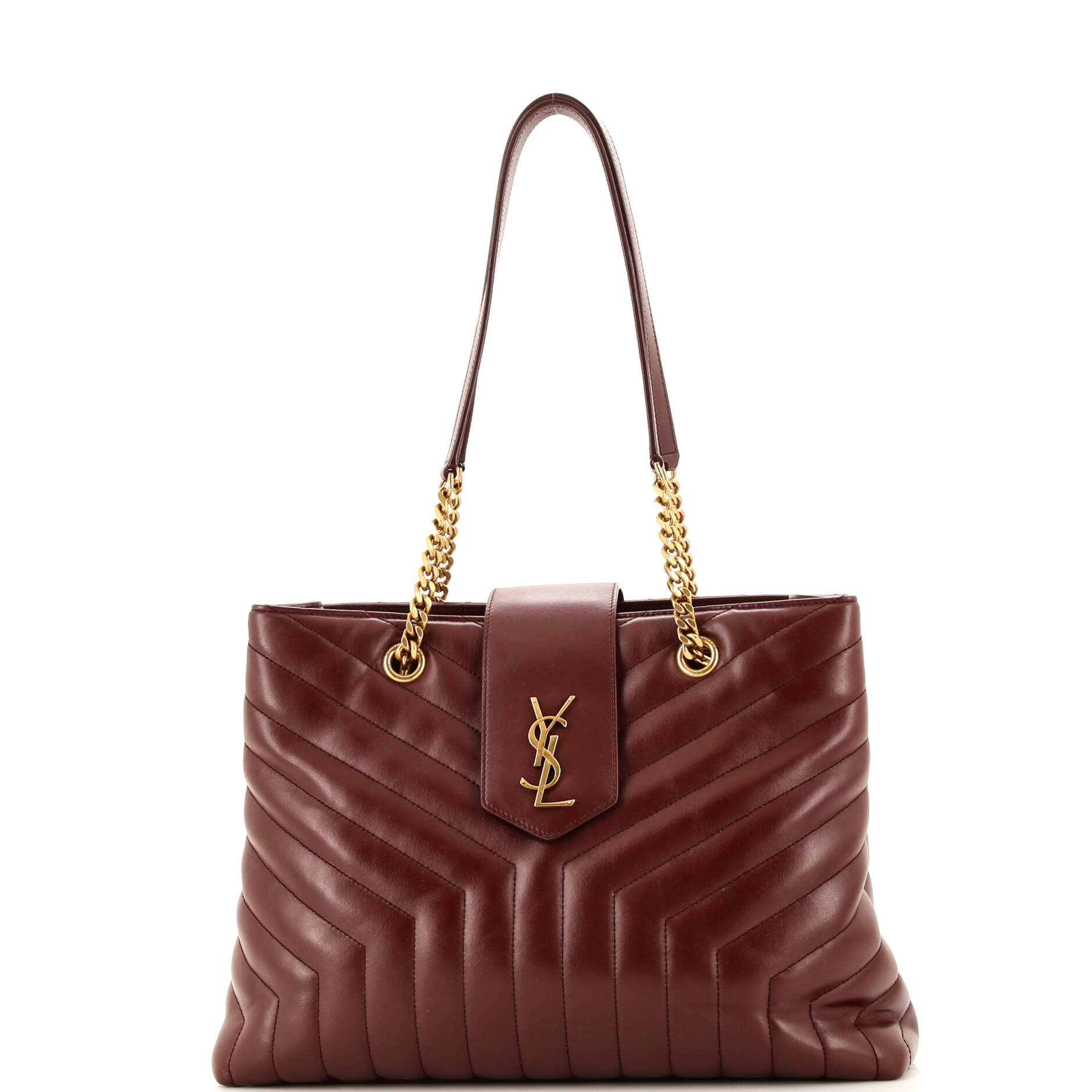 YSL Saint Laurent Saint Laurent Trending Loulou Tote Chevron Leather Matelasse Tote Bag