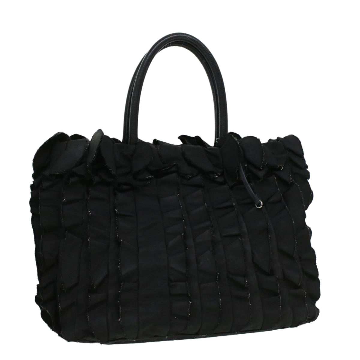 Prada Hand Bag Nylon Black Travel Bag Nylon Black Ac1238