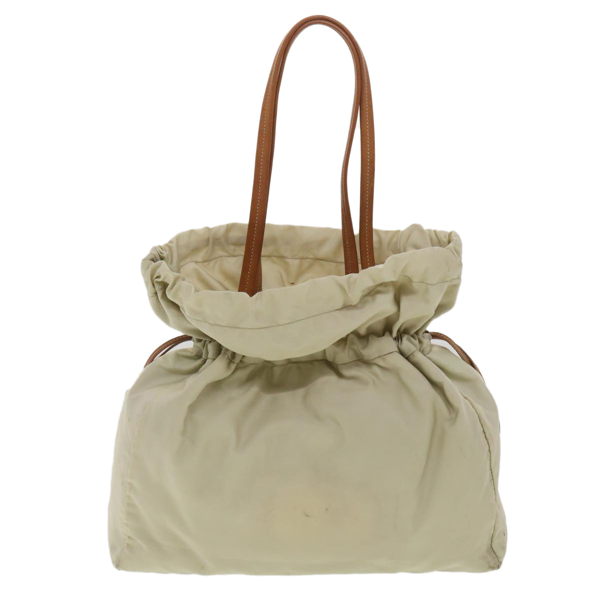 Prada Shoulder Bag Nylon Beige Nylon Beige Ac1841