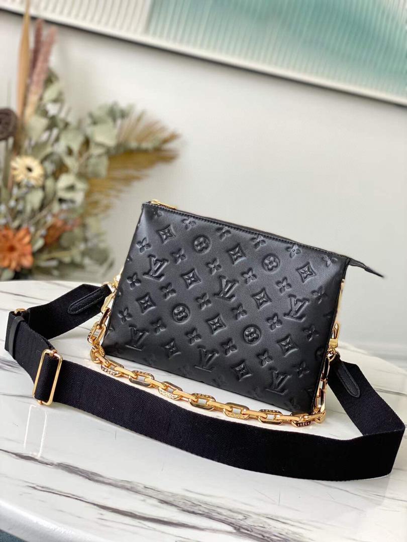 Top Quality Coussin Pm Embossed Puffy For Monogram Black Crossbody Bag