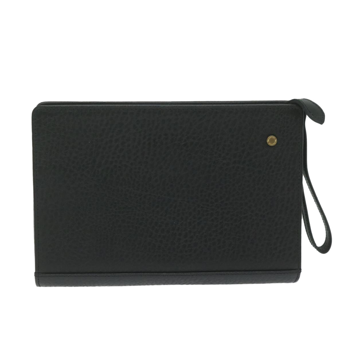 Burberry Luxury ss Clutch Bag Auth Ac2560 Leather Black
