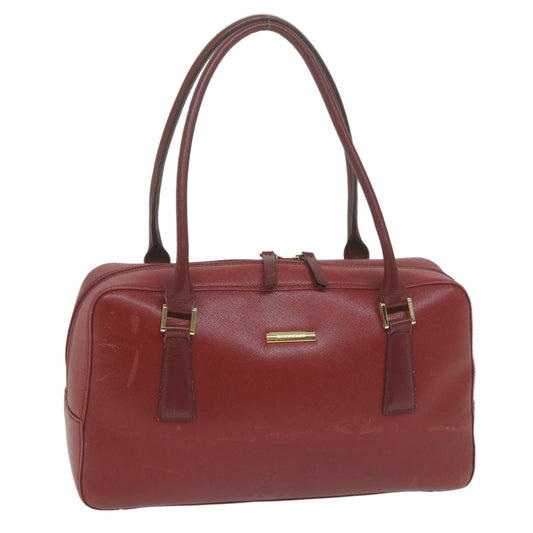 Burberry Luxury Shoulder Bag Auth Ac2696 Leather Red