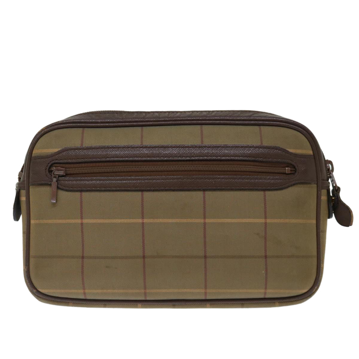 Burberry Luxury ss Nova Check Clutch Bag Auth Ac2857 Canvas Beige
