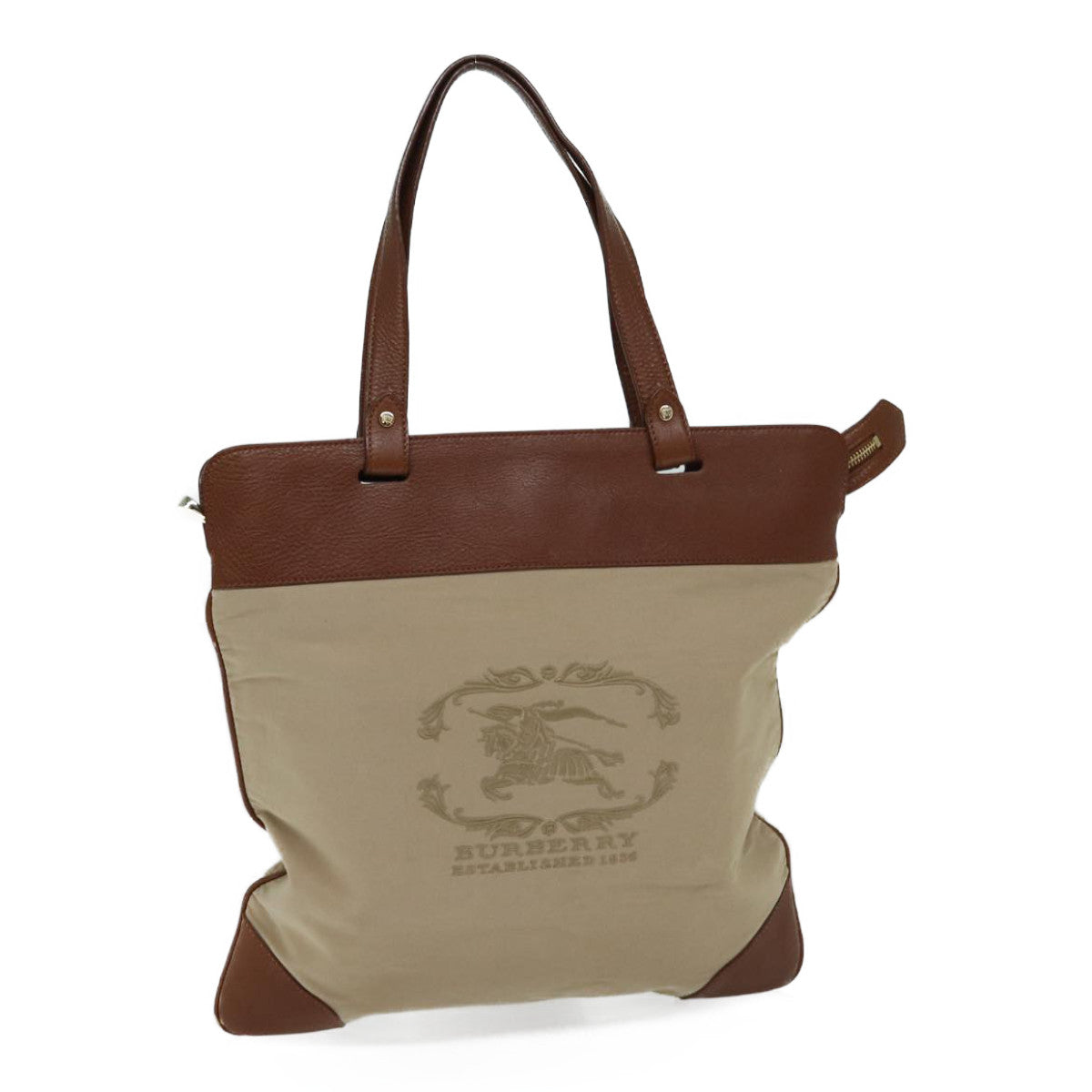 Burberry Luxury Tote Bag Auth Ac2929 Canvas Beige