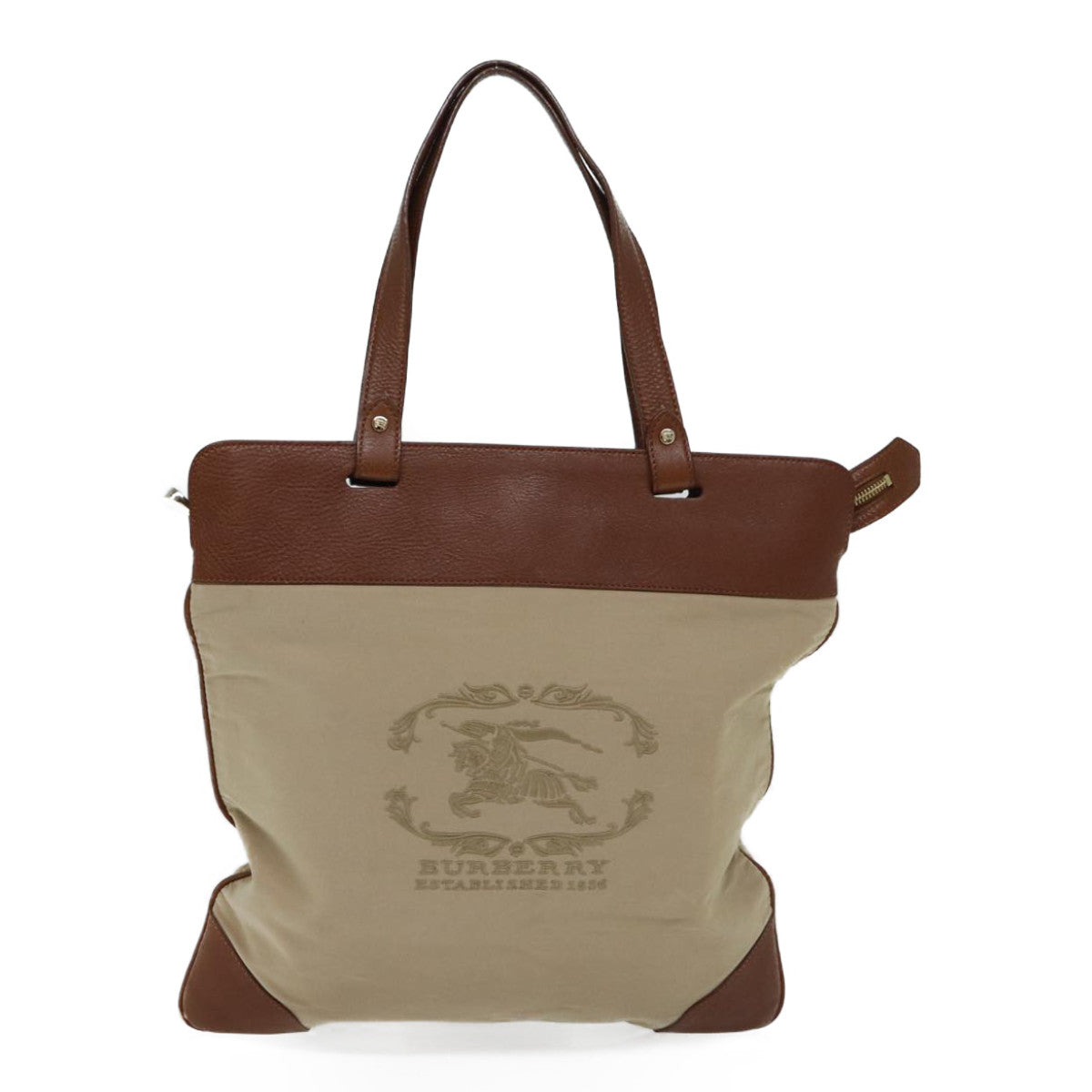 Burberry Luxury Tote Bag Auth Ac2929 Canvas Beige