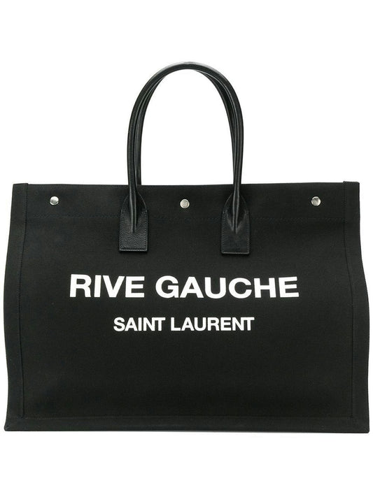 YSL Saint Laurent Saint Laurent Trending Men Rive Gauche Tote Black Large Tote Bag Color 1070