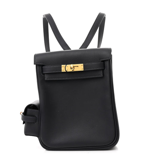 Hermes Swift Kelly Jump Backpack Gris Misty