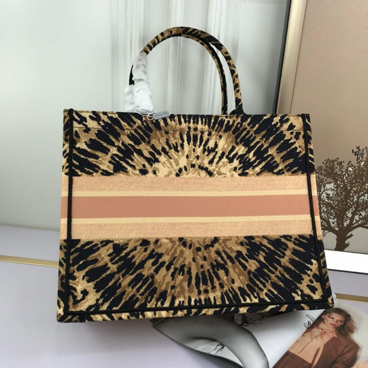 Book Tie &Amp Embroidery Cd Multicolor Large Book Tote Shoulder Bag