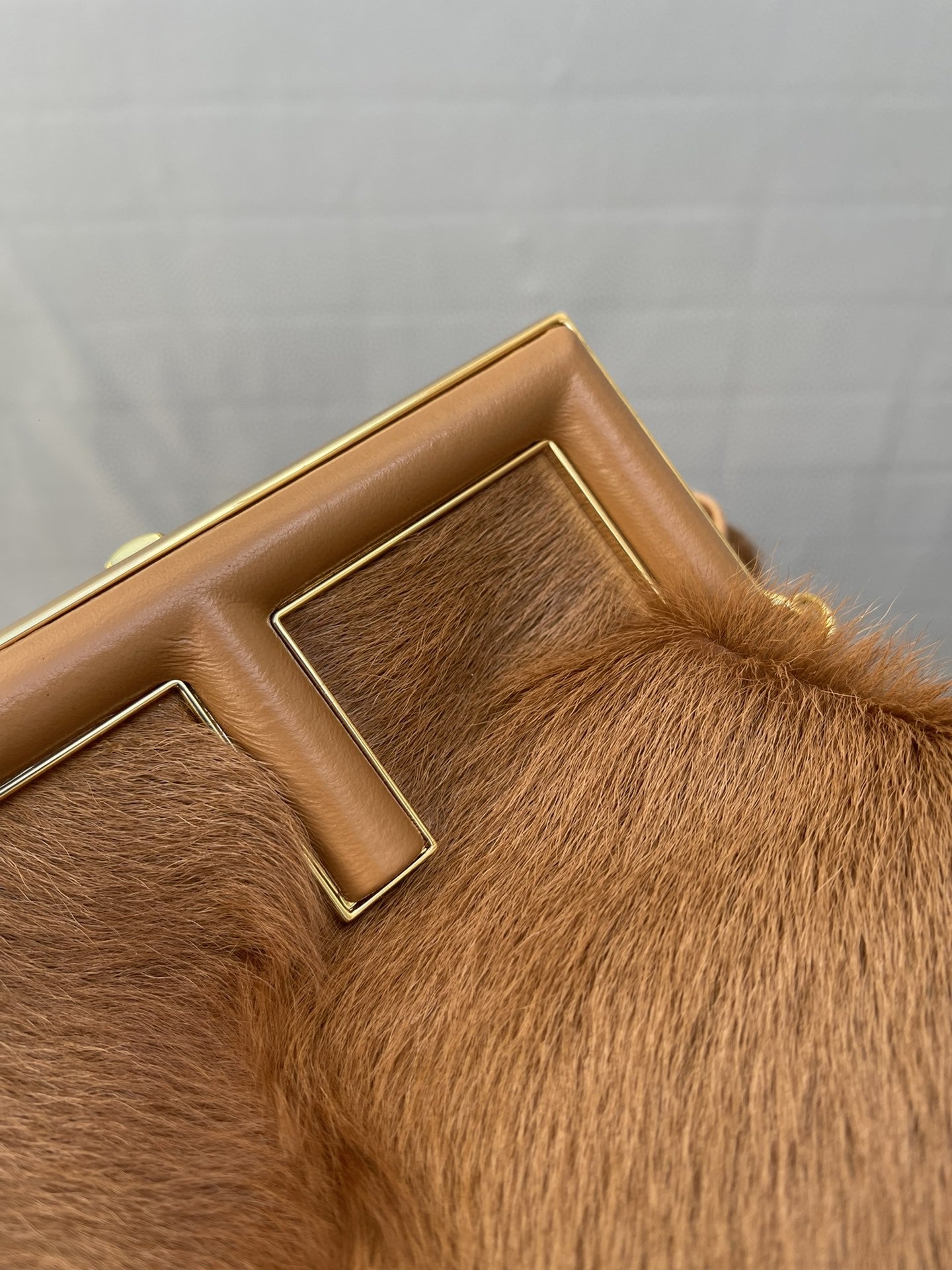 Fi First Metop Qualityum Fox Fur Bag Brown Travel Bag