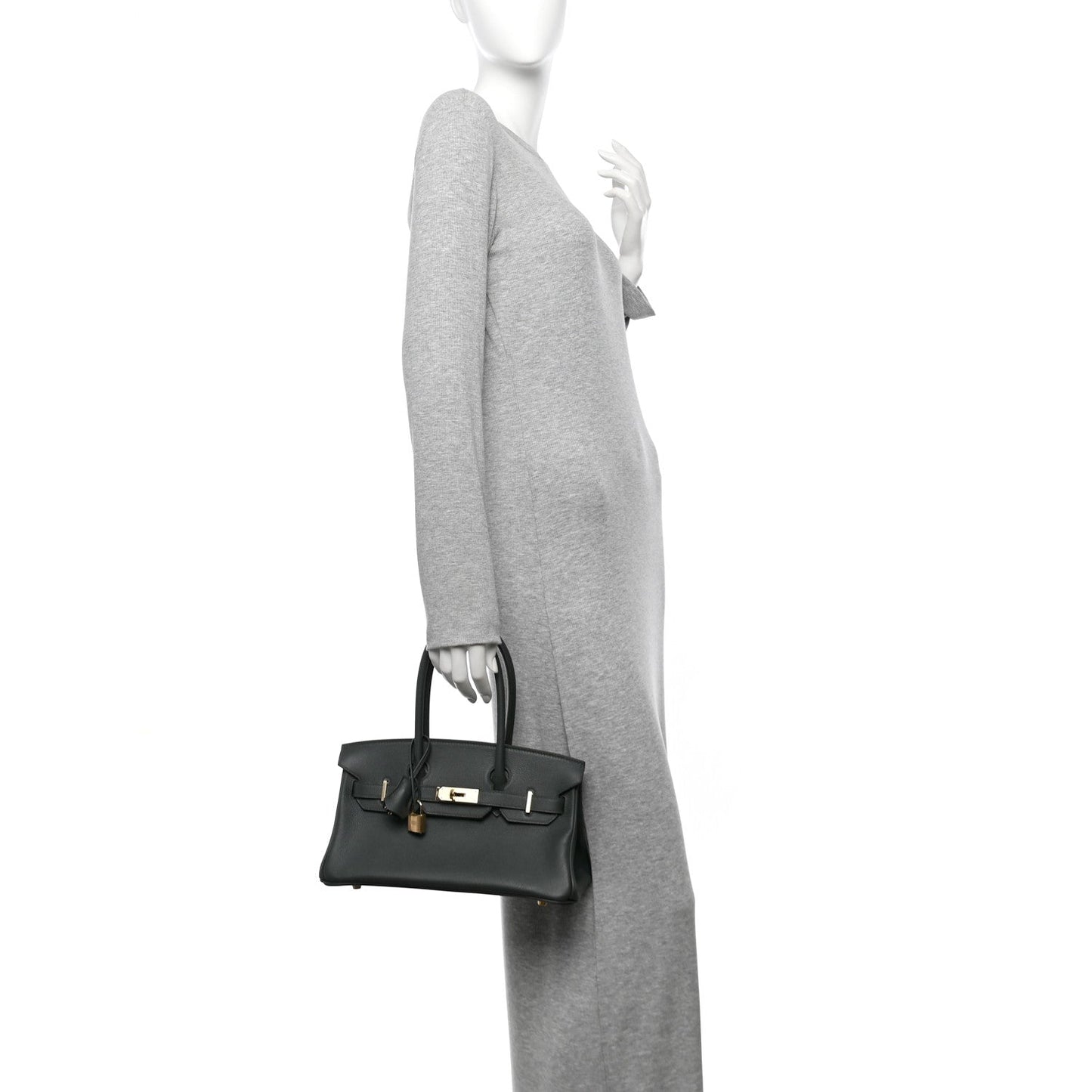 Hermes Evercolor Shoulder Birkin Light Vert Mangrove Shoulder Bag