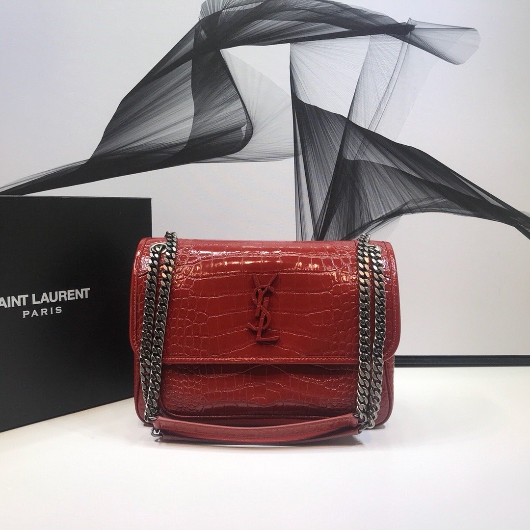 YSL Saint Laurent Niki Shoulder Bag Monogram Chain 11In28Cm Ysl 8487