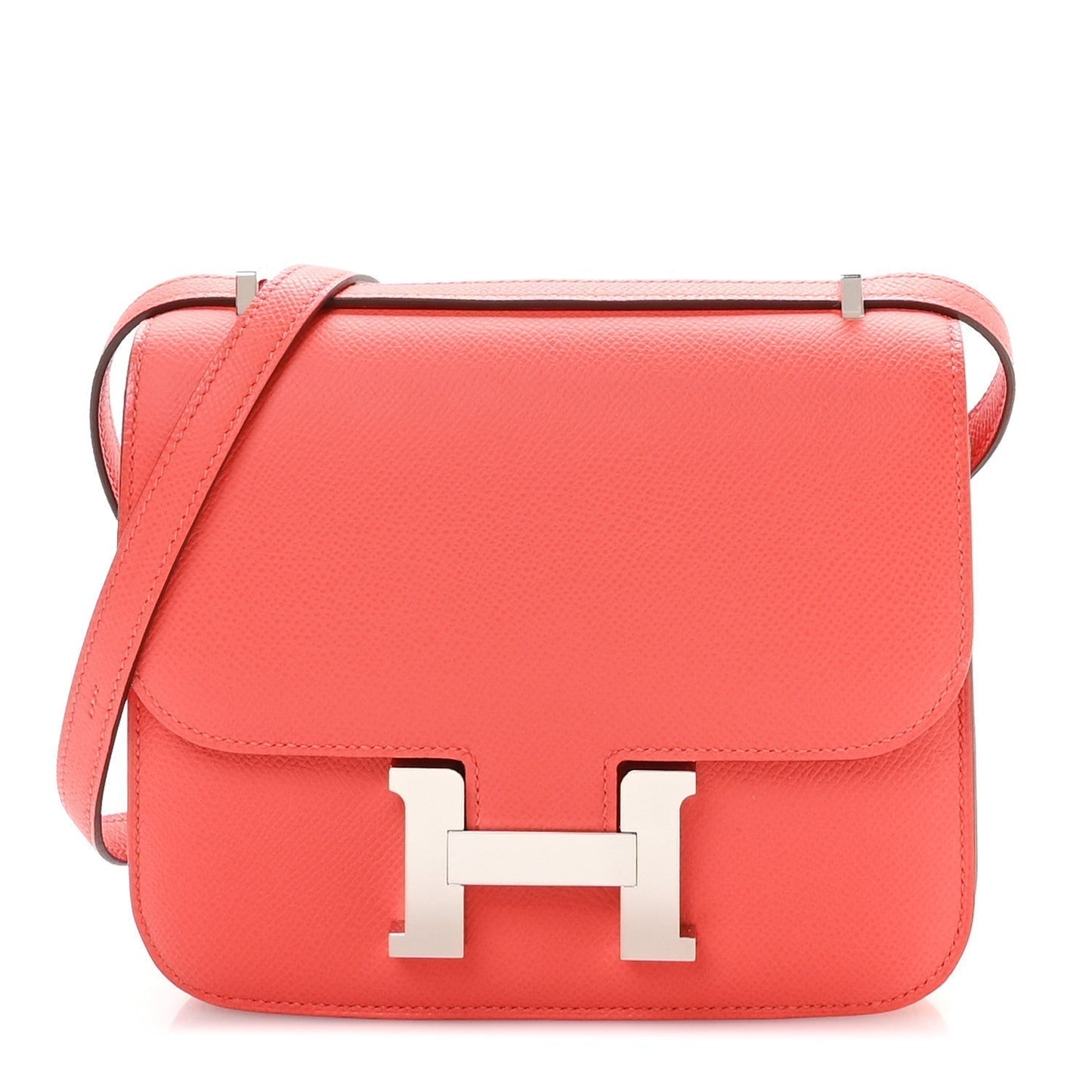 Hermes Epsom Constance Field Handbag Orange Travel Bag