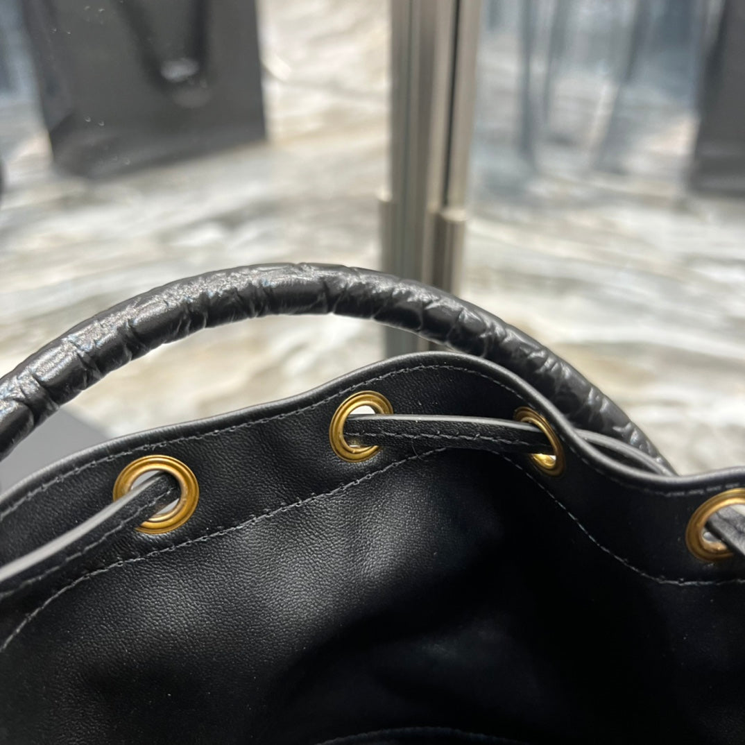 YSL Saint Laurent Ysl Saint Laurent Bahia Small Bucket Bag Black Ysl 6867332Us3W1000 8590