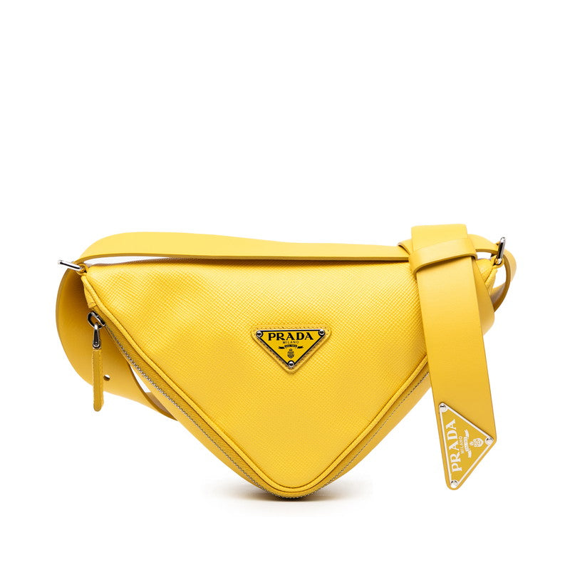 Prada Shoulder Bag Leather Saffiano Shoulder Bag 8
