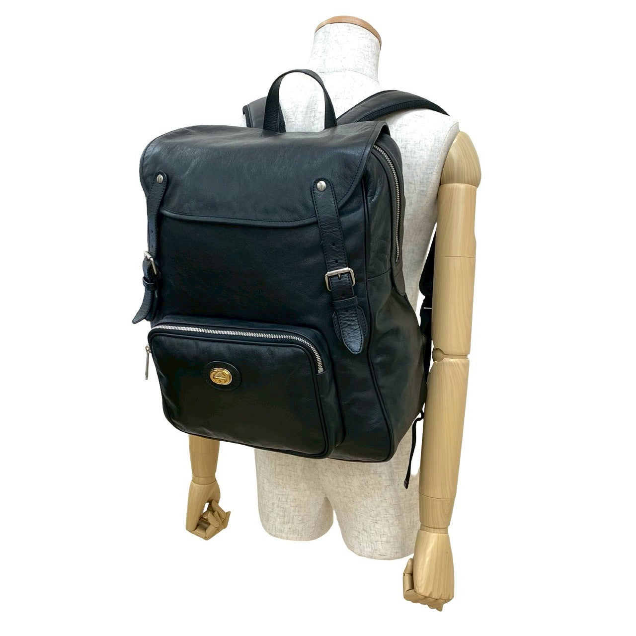 Gucci Interlocking Backpack Leather