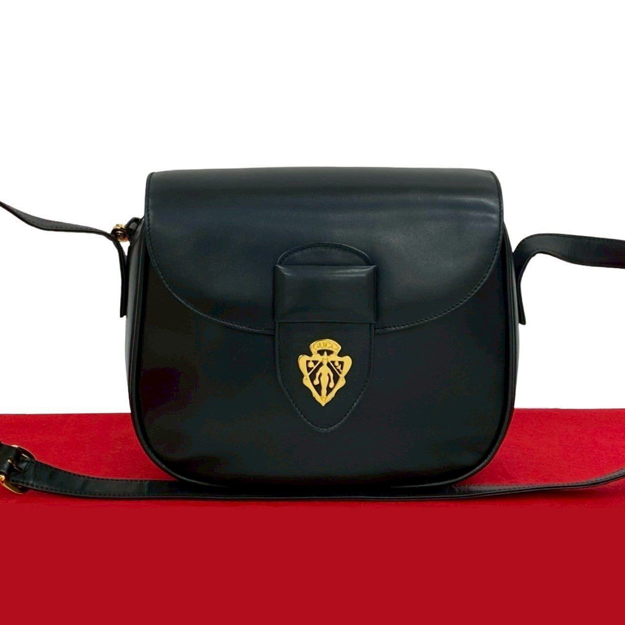 Gucci Old Calf Shoulder Bag Leather