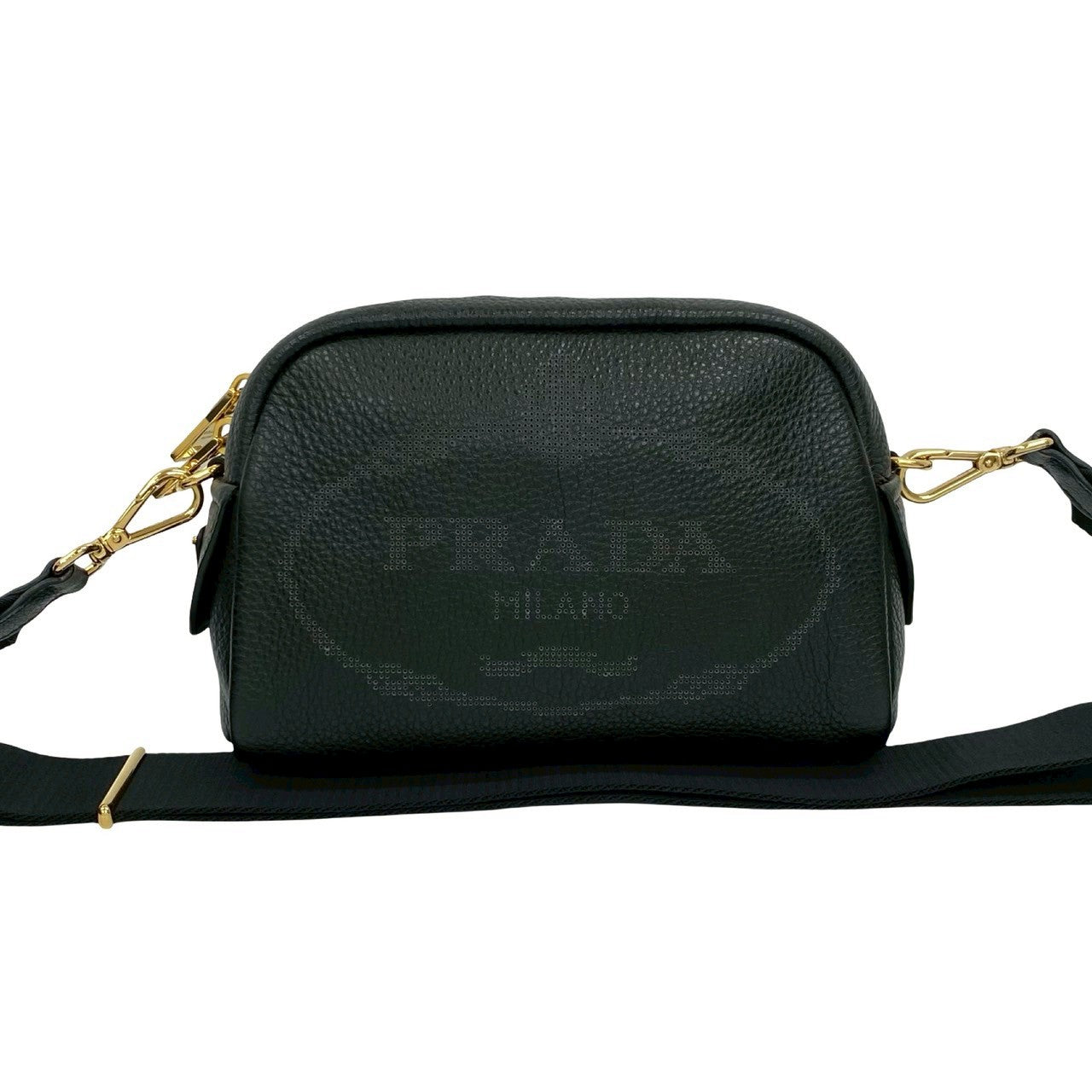 Prada Daino Shoulder Bag Leather Vitello Shoulder Bag 2