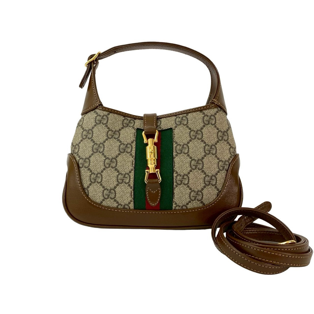 Gucci Jackie Supreme 2Way Handbag Leather Travel Bag