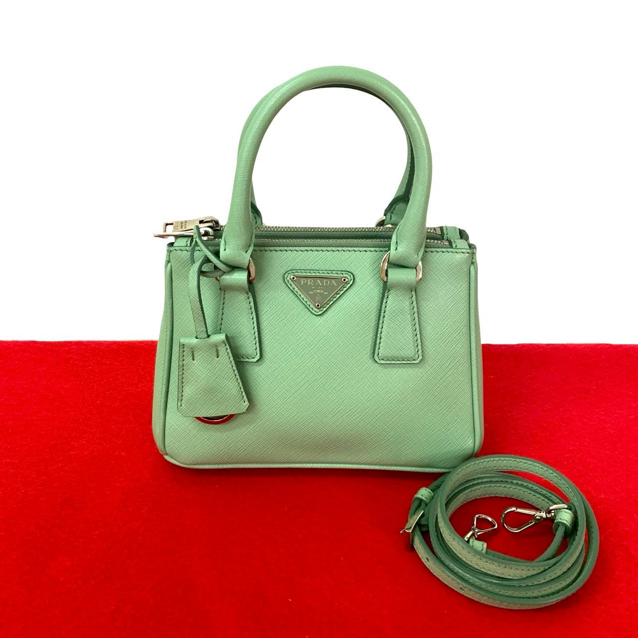 Prada Galleria 2Way Handbag Saffiano Travel Bag