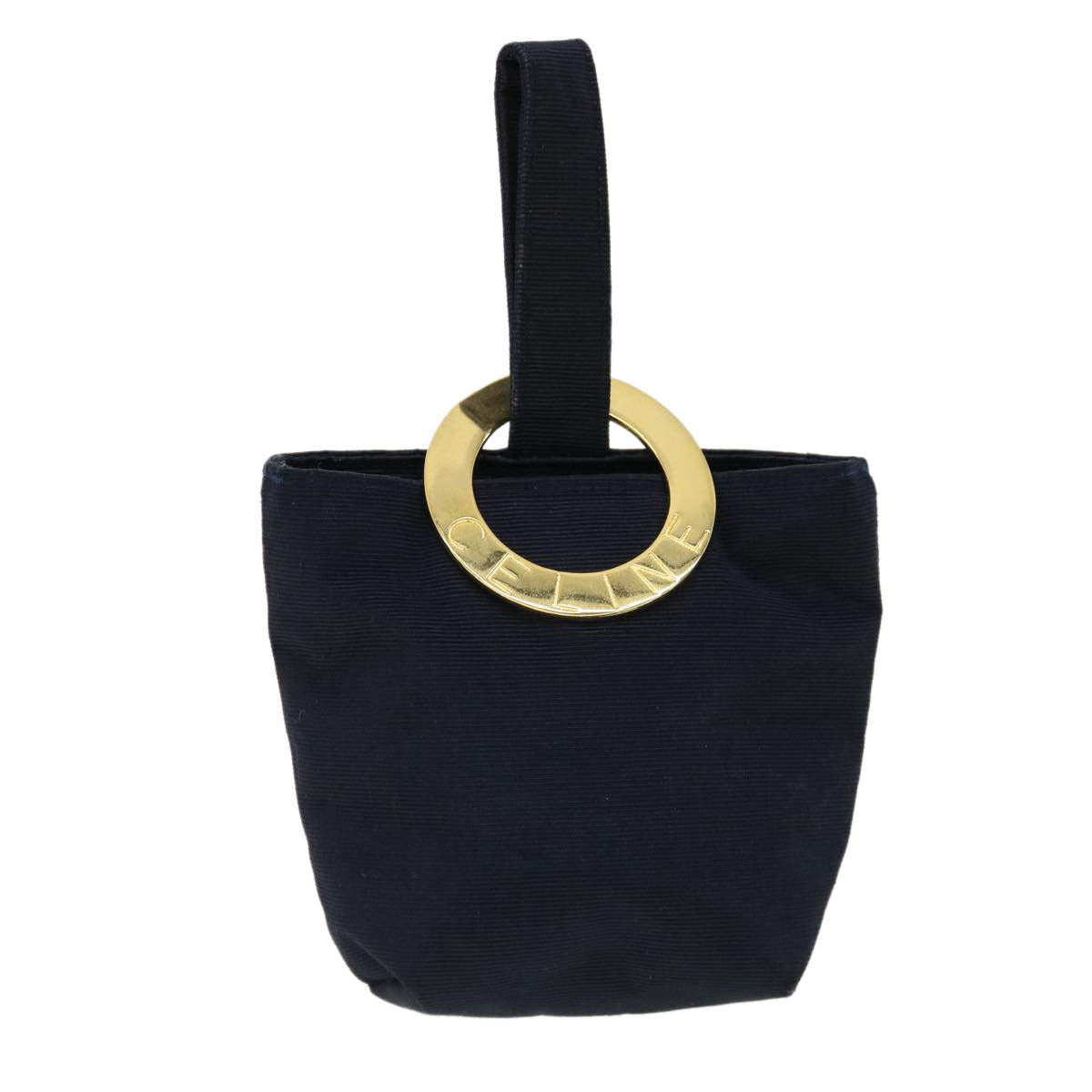 Luxury Circle Pouch Navy Am Handbag Travel Bag