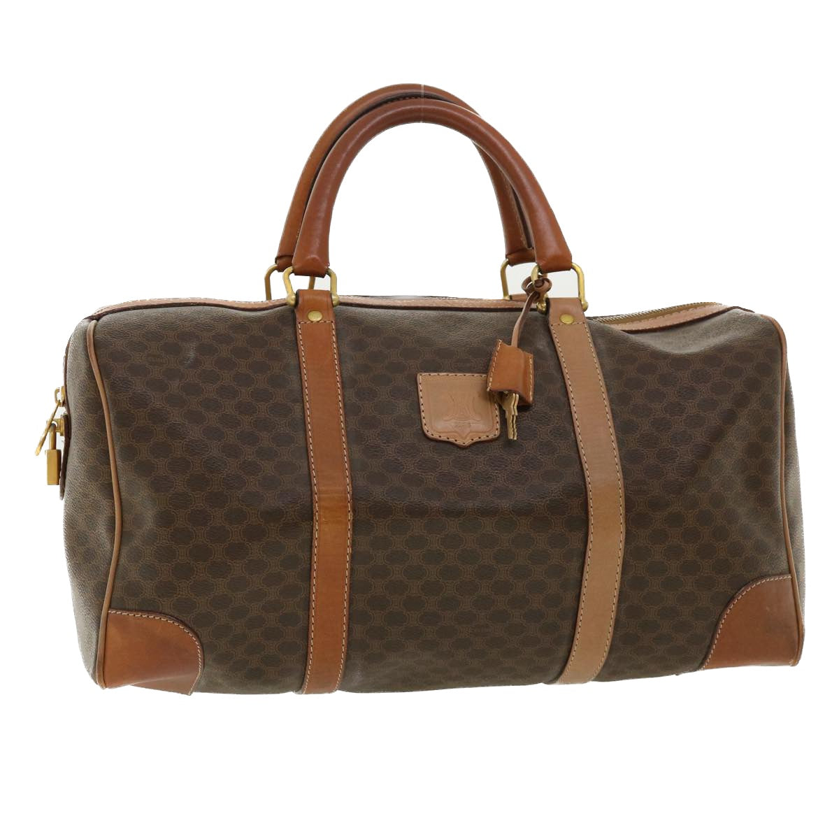 Luxury Macadam Boston Bag Pvc Am Leather Canvas Travel Bag
