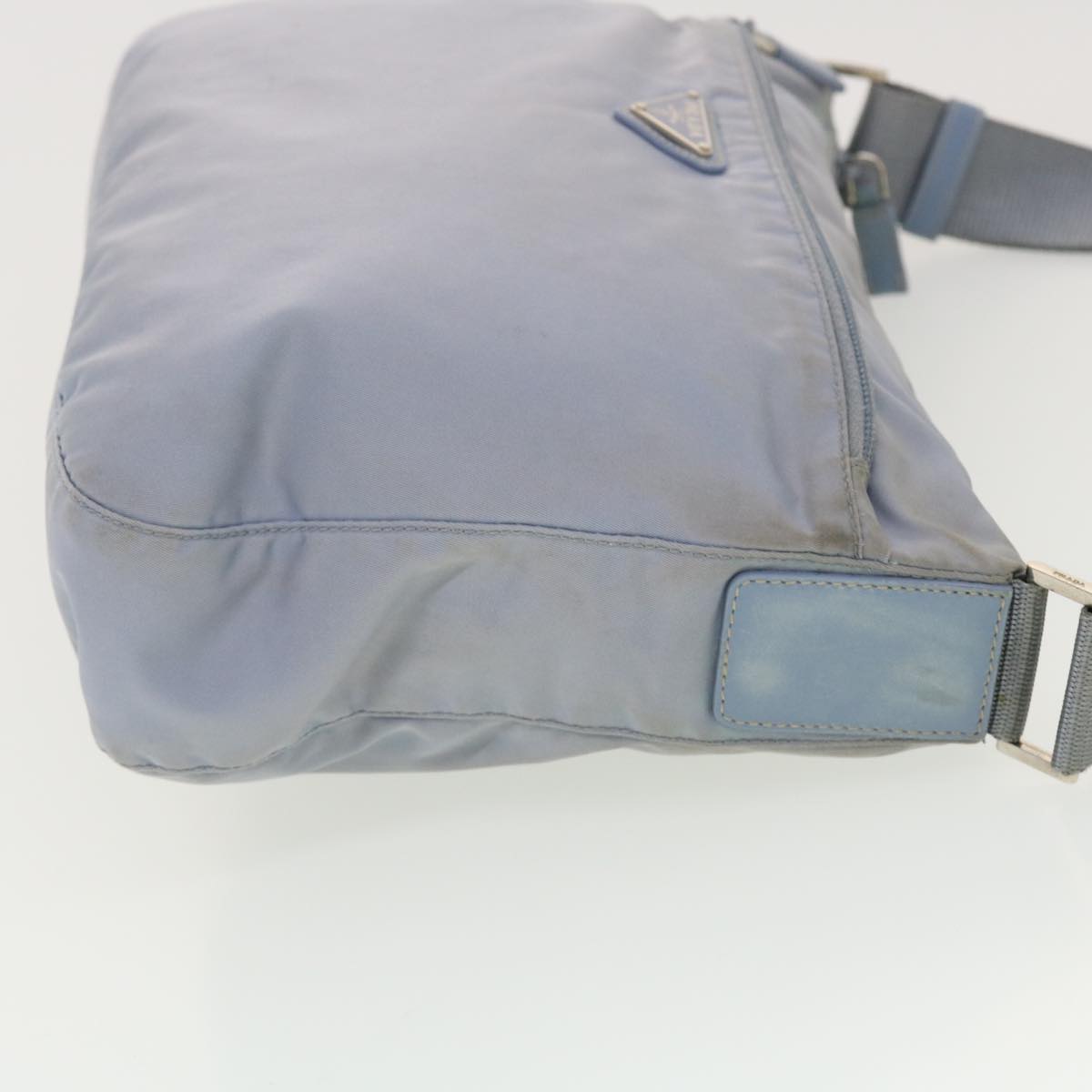 Prada Shoulder Bag Light Nylon Blue Light Blue Am4160