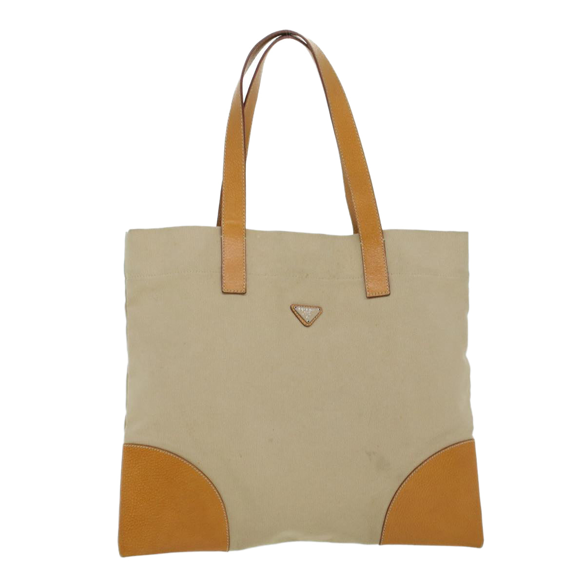 Prada Tote Bag Canvas Beige Canvas Beige Am4330