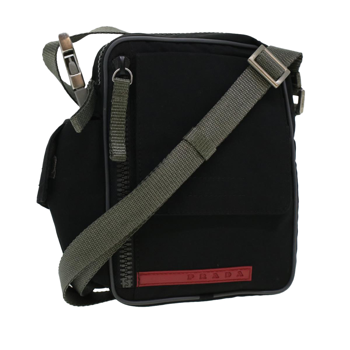 Prada Shoulder Bag Nylon Black Nylon Black Am4341