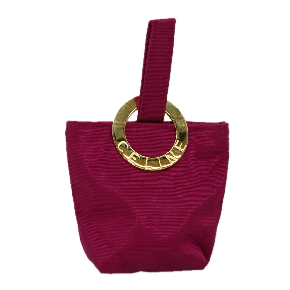Luxury Circle Pouch Am Handbag Nylon Pink Travel Bag