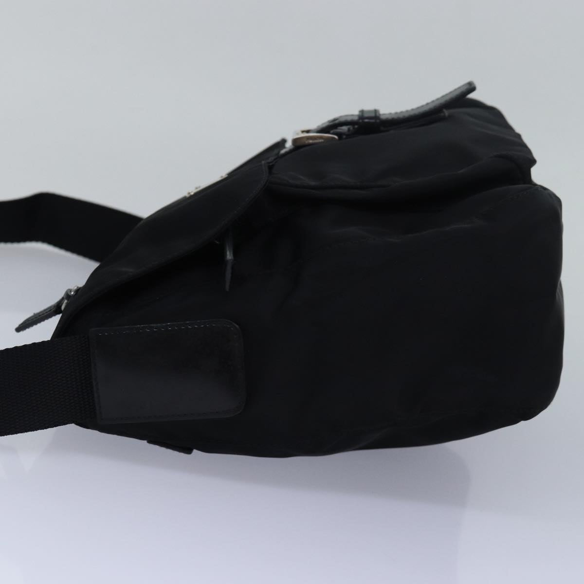 Prada Shoulder Bag Auth Nylon Black Black Auth Am6471