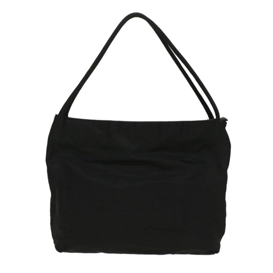 Prada Shoulder Bag Auth Nylon Black Black Auth Ar10075