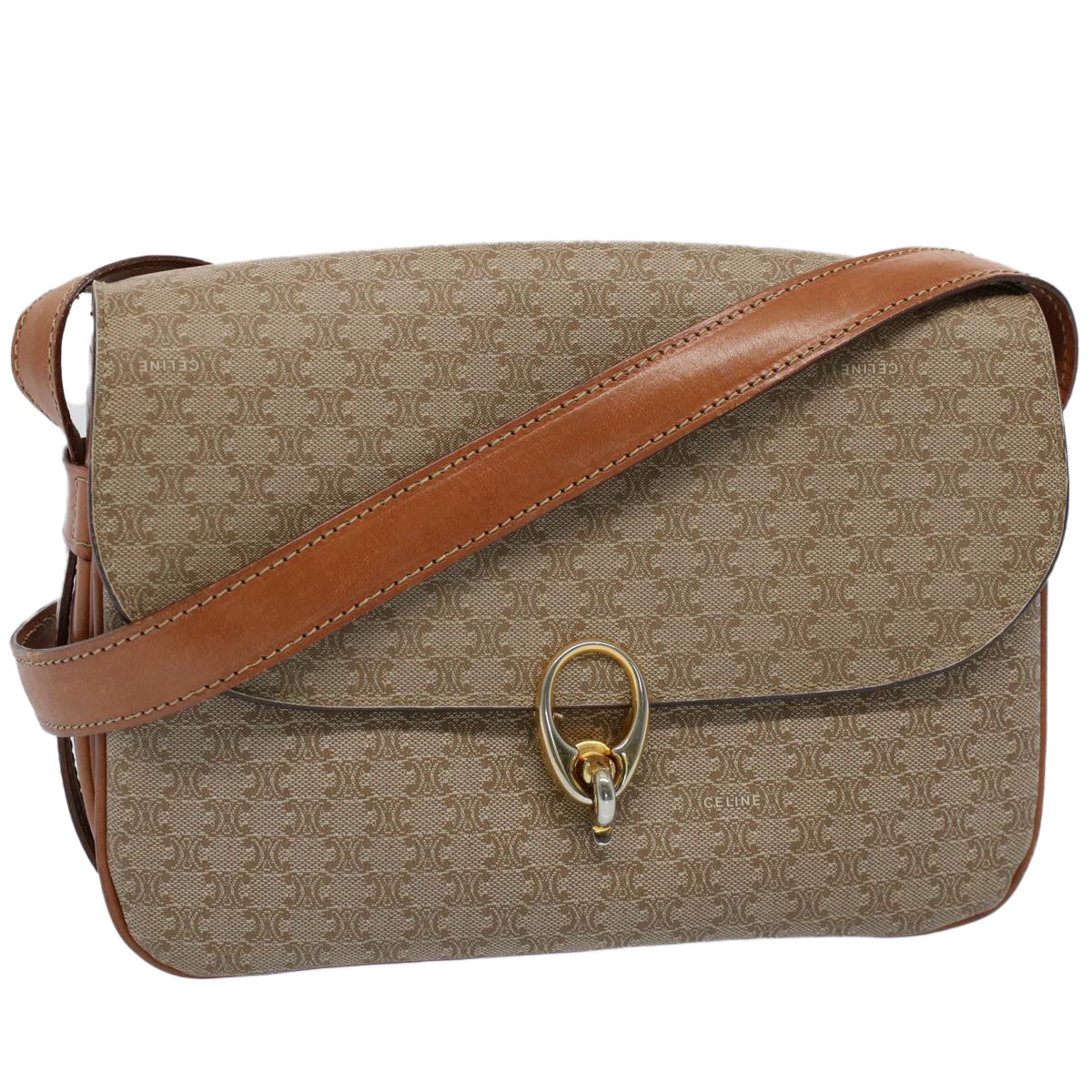 Luxury Macadam Shoulder Bag Ar Canvas Beige