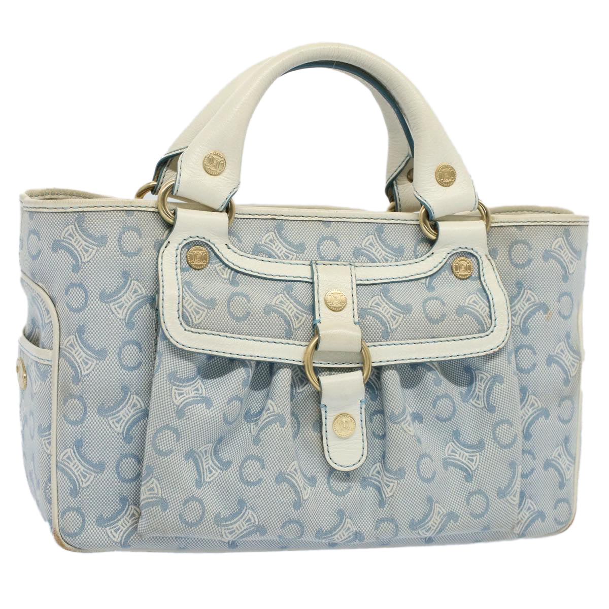 Luxury Paris Macadam Boogie Bag Hand Bag Canvas Blue Travel Bag